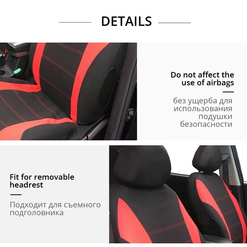 Car Seat Covers Full Set Universal Breathable Fabric For Lada Priora Renault Logan Interior Accessories for Trucks and SUV