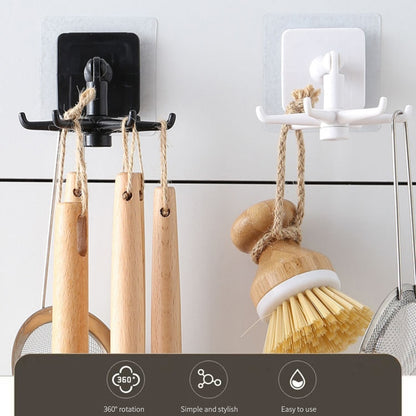 Kitchen Hook Multi-Purpose Hooks 360 Degrees Rotated Rotatable Organizer