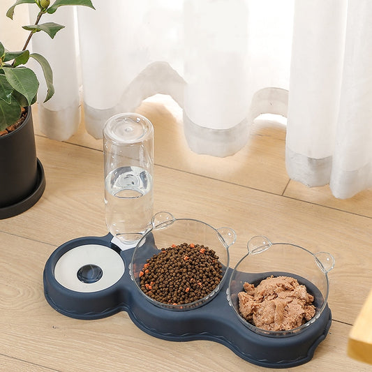 New Automatic Feeder 3-in-1 Drinking Environmental Protection Plastic and Safety Pet Supplies For Cats